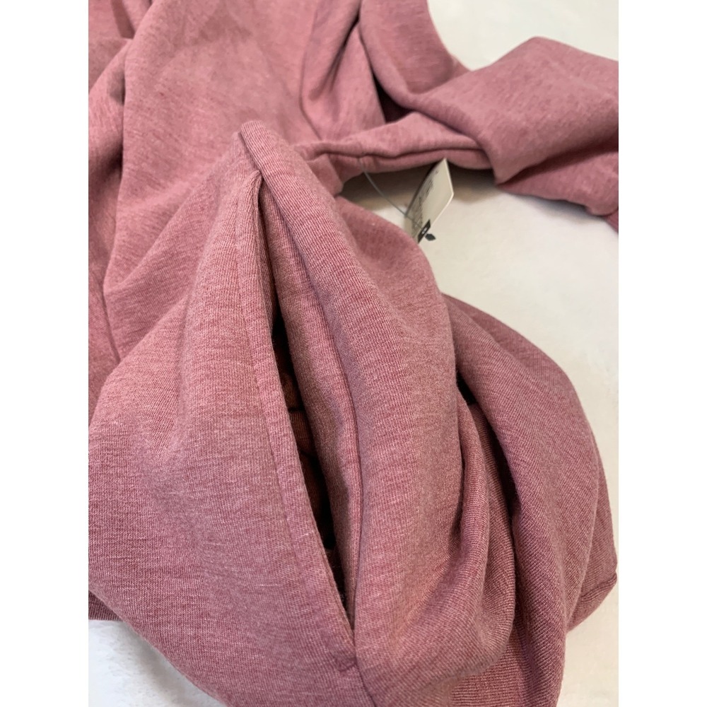 NEW Terra & Sky Sweatshirt Dress Women 3X Pink V-Neck Long Sleeve Pockets - Picture 8 of 10